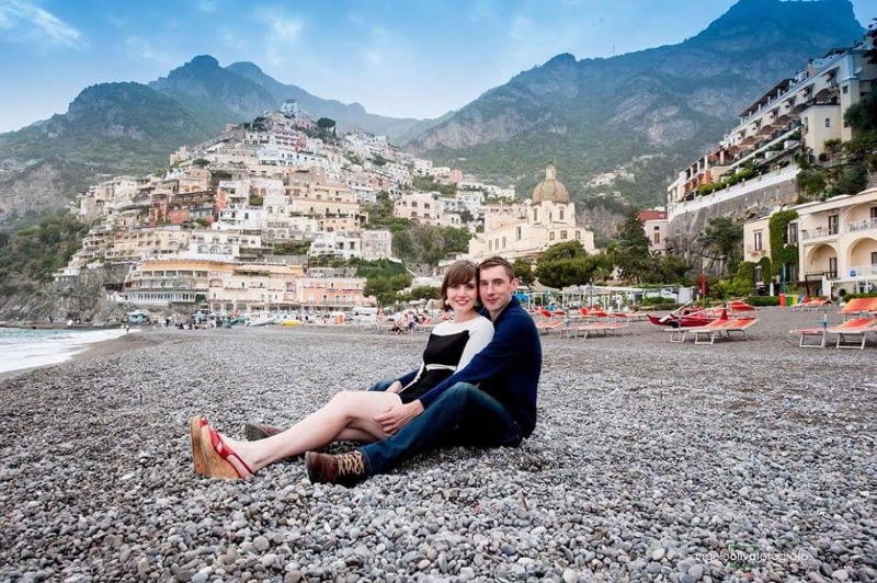 engagement session on Amalfi coast Positano